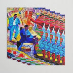 African-American 'The Spirit of Harlem' Historical Mural Portrait Wrapping Paper Gallery Image 3