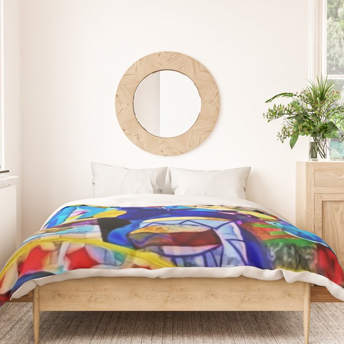 African-American 'The Spirit of Harlem' Historical Mural Portrait Duvet Cover Gallery Image 3