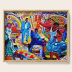 African-American 'The Spirit of Harlem' Historical Mural Portrait Serving Tray Gallery Image 1