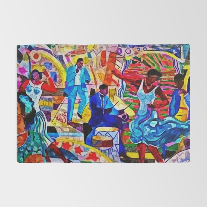 African-American 'The Spirit of Harlem' Historical Mural Portrait Rug Gallery Image 2