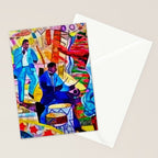 African-American 'The Spirit of Harlem' Historical Mural Portrait Stationery Card Gallery Image 2