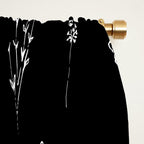 Black wildflowers Window Curtain Gallery Image 2