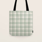Green And Cream Gingham Tote Bag Gallery Image 1