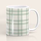Green And Cream Gingham Coffee Mug Gallery Image 1