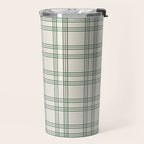 Green And Cream Gingham Travel Mug Gallery Image 2