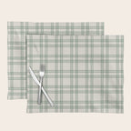 Green And Cream Gingham Placemat Gallery Image 1
