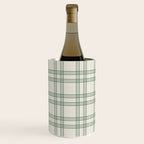 Green And Cream Gingham Wine Chiller Gallery Image 3