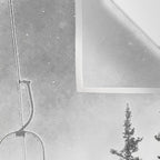 Ski Lift Moon Break // Riding the Mountain at Copper Colorado Luna Sky Peeking Foggy Clouds Wall Tapestry Gallery Image 3