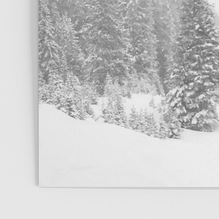 Ski Lift Moon Break // Riding the Mountain at Copper Colorado Luna Sky Peeking Foggy Clouds Poster Gallery Image 3