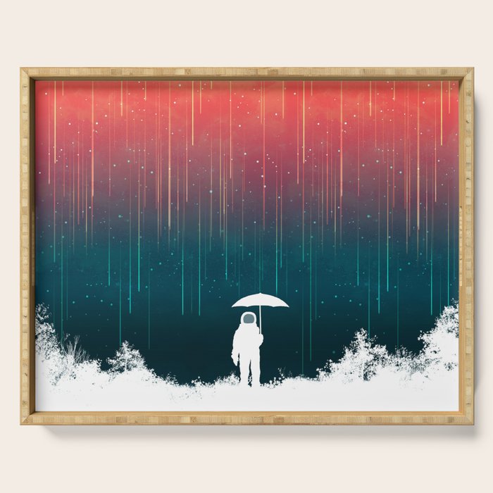 Meteoric rainfall Serving Tray Gallery Image 1