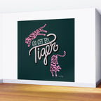 Go Get 'Em Tiger - Teal Wall Mural Gallery Image 2