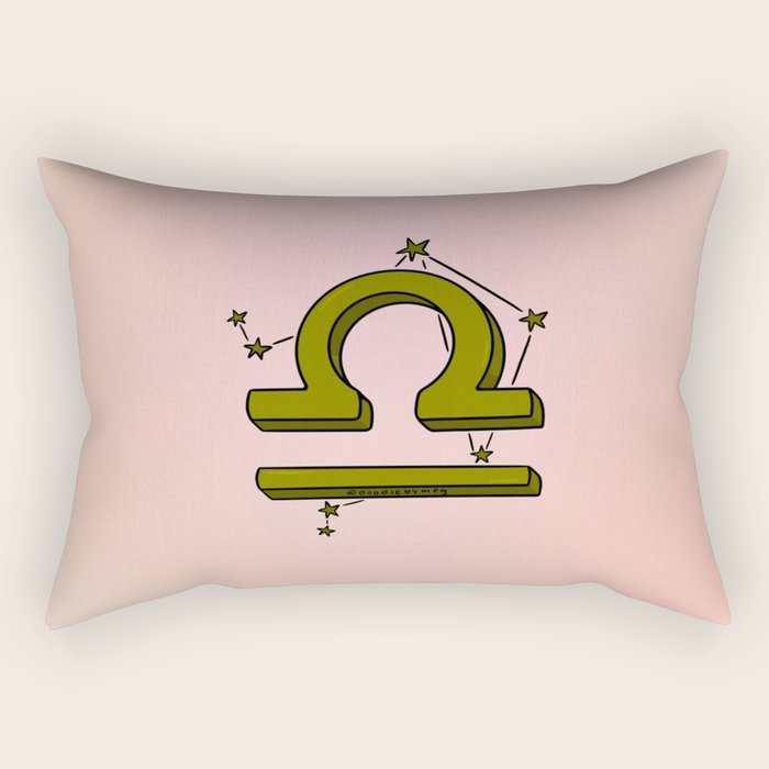 Libra Symbol Rectangular Pillow Gallery Image 2