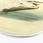 Booby Gannet from 'An Almanac of Birds - Divinations for Uncertain Days' (almanacofbirds.org) Bath Mat Gallery Image 3