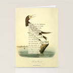 Booby Gannet from 'An Almanac of Birds - Divinations for Uncertain Days' (almanacofbirds.org) Stationery Card Gallery Image 2