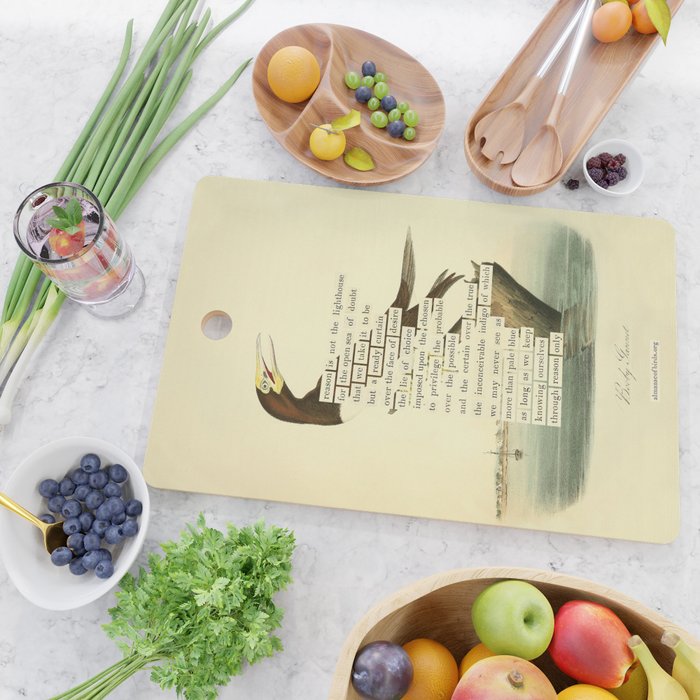 Booby Gannet from 'An Almanac of Birds - Divinations for Uncertain Days' (almanacofbirds.org) Cutting Board Gallery Image 2