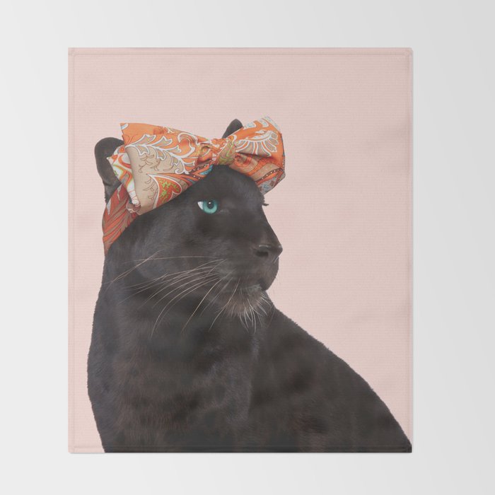 FASHION PANTHER Throw Blanket Gallery Image 2