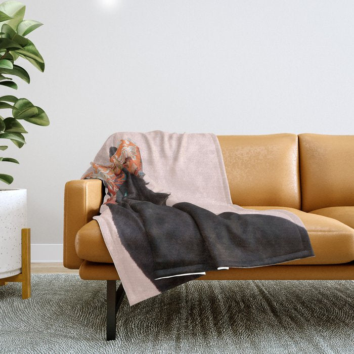 FASHION PANTHER Throw Blanket Gallery Image 1
