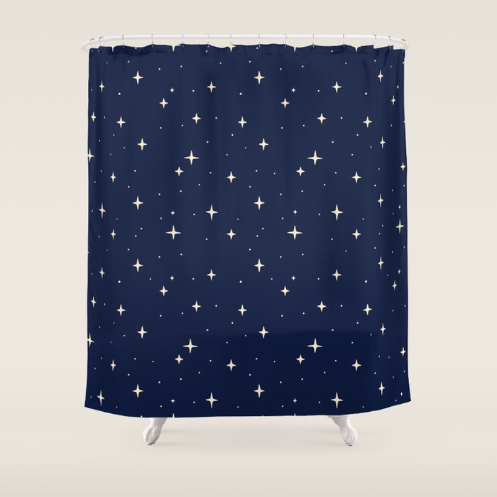 Sparks at Night Shower Curtain Gallery Image 1