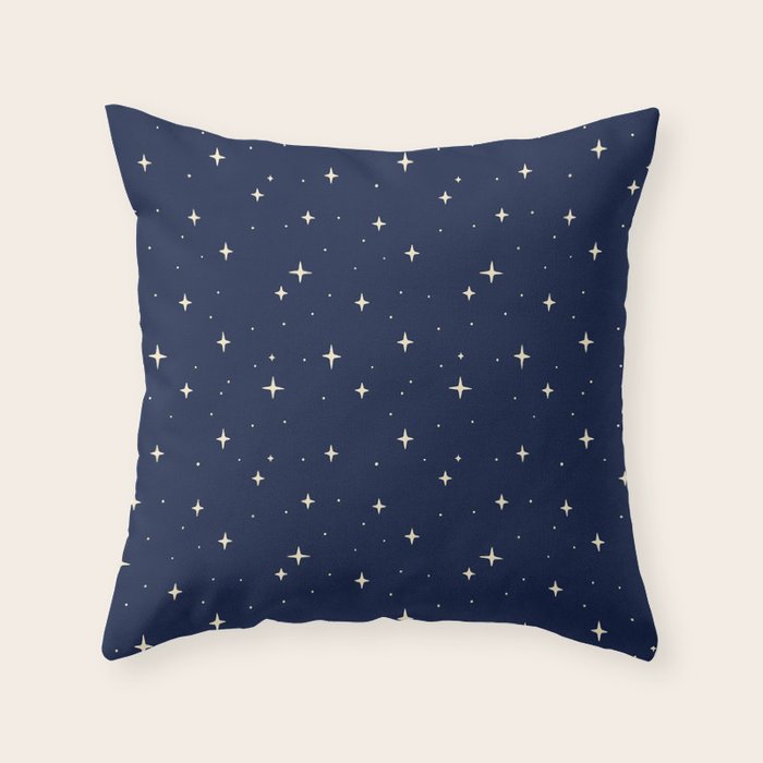 Sparks at Night Throw Pillow Gallery Image 1