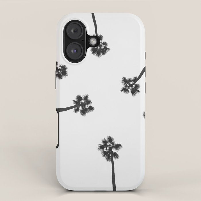 Black and white palms photo iPhone Case Gallery Image 1