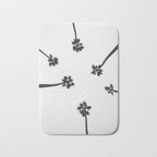 Black and white palms photo Bath Mat Gallery Image 1
