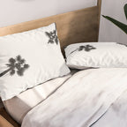Black and white palms photo Pillow Sham Gallery Image 2