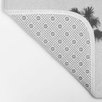 Black and white palms photo Bath Mat Gallery Image 2