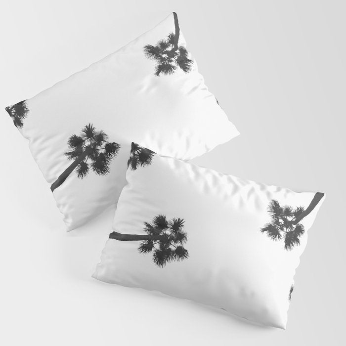 Black and white palms photo Pillow Sham Gallery Image 3