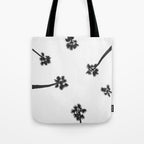 Black and white palms photo Tote Bag Gallery Image 1