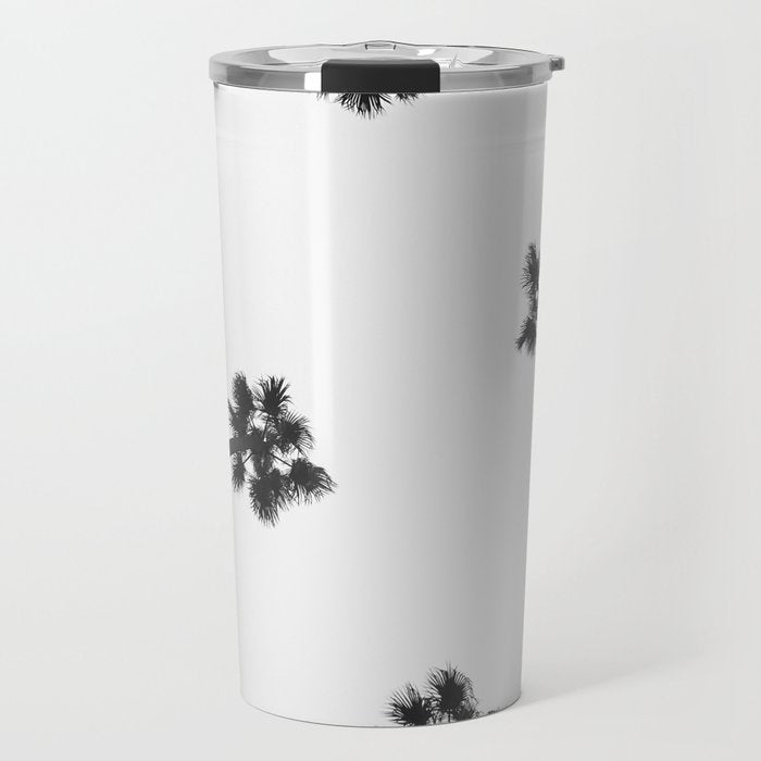 Black and white palms photo Travel Mug Gallery Image 1