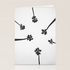 Black and white palms photo Stationery Card Gallery Image 2