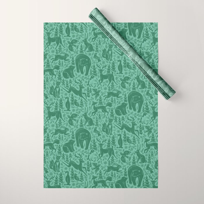 Winter Forest Wonderland Wrapping Paper Gallery Image 1