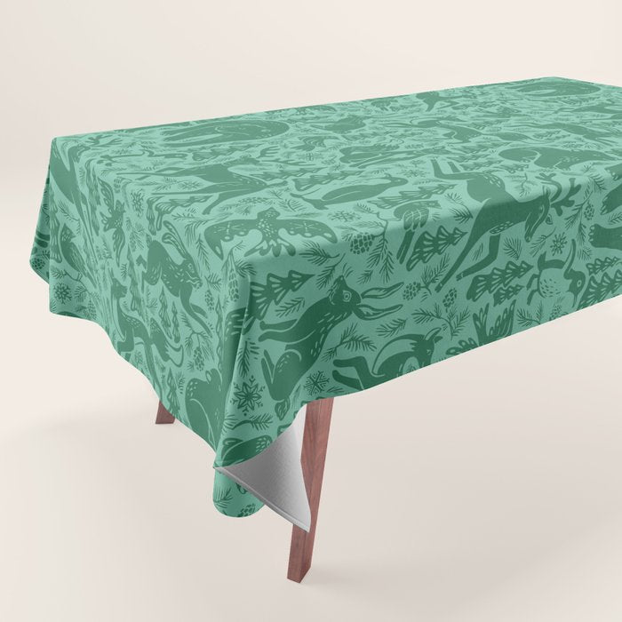 Winter Forest Wonderland Tablecloth Gallery Image 1