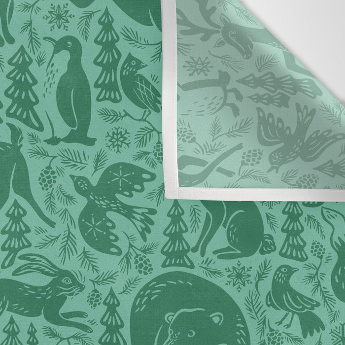 Winter Forest Wonderland Wall Tapestry Gallery Image 3