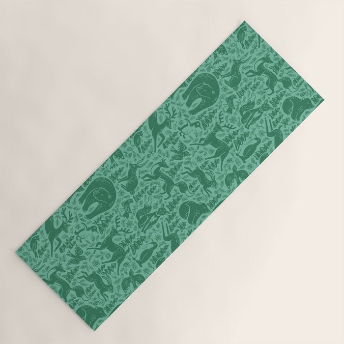 Winter Forest Wonderland Yoga Mat Gallery Image 1