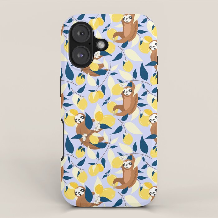 Sloth & Lemons Hangout iPhone Case Gallery Image 1