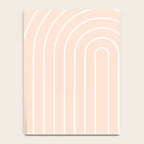 Abstract Retro Double Rainbow Peach Fuzz Notebook Gallery Image 4
