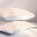 Abstract Retro Double Rainbow Peach Fuzz Pillow Sham Gallery Image 3