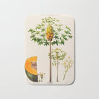 Papaya from "Flore dâAmÃ©rique" by Ãtienne Denisse, 1840s Bath Mat Gallery Image 1
