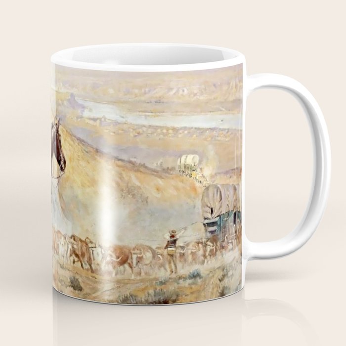 âThe Wagon Bossâ by Charles M Russell Coffee Mug Gallery Image 1