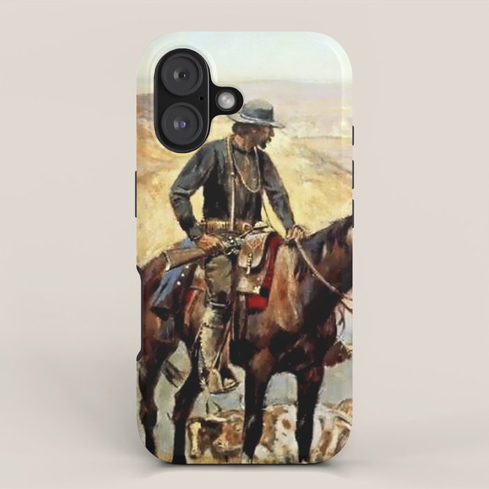 âThe Wagon Bossâ by Charles M Russell iPhone Case Gallery Image 1
