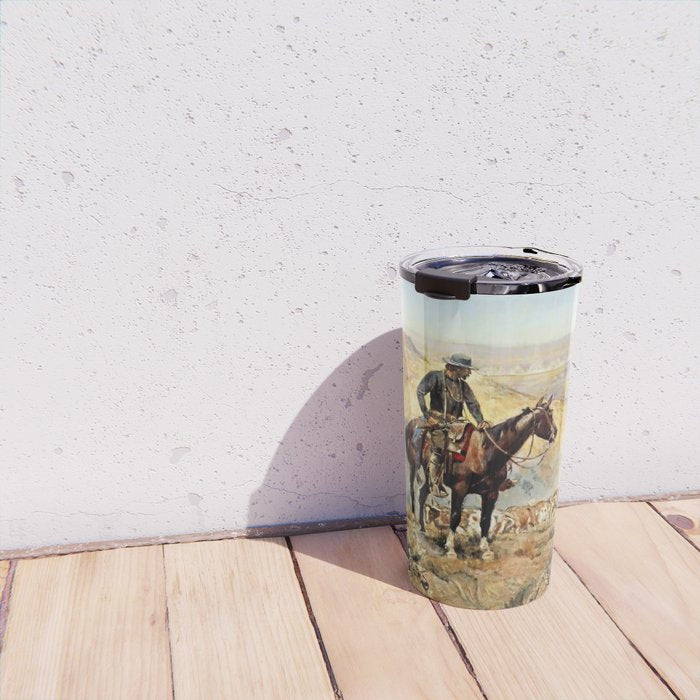 âThe Wagon Bossâ by Charles M Russell Travel Mug Gallery Image 4