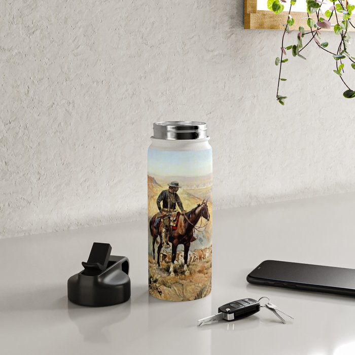 âThe Wagon Bossâ by Charles M Russell Water Bottle Gallery Image 4