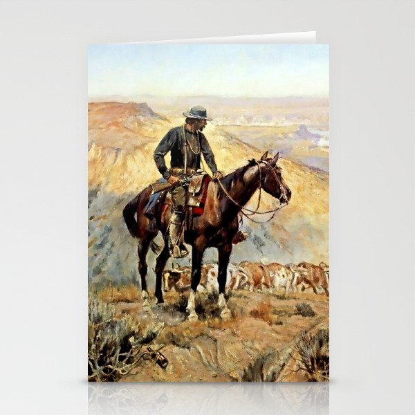 âThe Wagon Bossâ by Charles M Russell Stationery Card Gallery Image 1