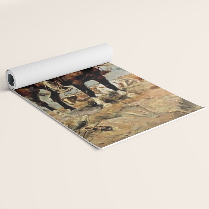 âThe Wagon Bossâ by Charles M Russell Yoga Mat Gallery Image 2