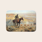âThe Wagon Bossâ by Charles M Russell Bath Mat Gallery Image 1