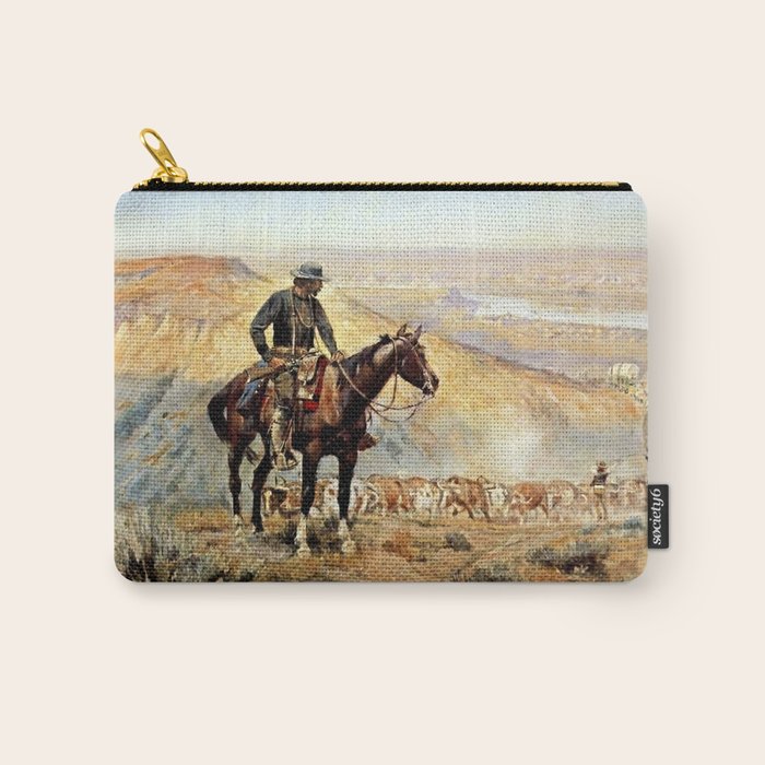 âThe Wagon Bossâ by Charles M Russell Carry All Pouch Gallery Image 1
