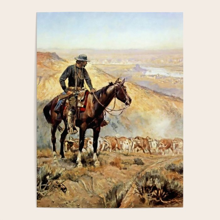 âThe Wagon Bossâ by Charles M Russell Poster Gallery Image 4