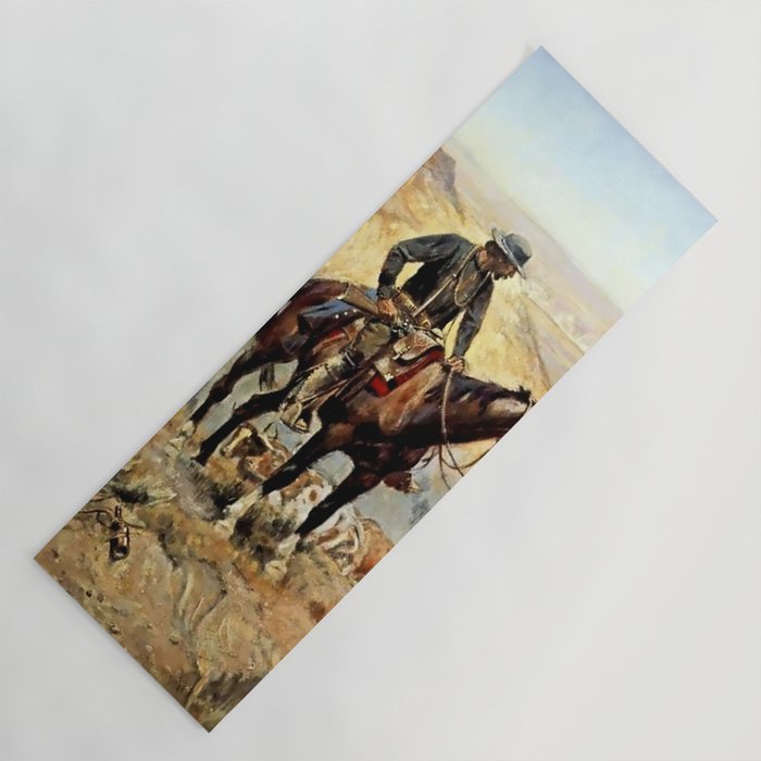 âThe Wagon Bossâ by Charles M Russell Yoga Mat Gallery Image 1