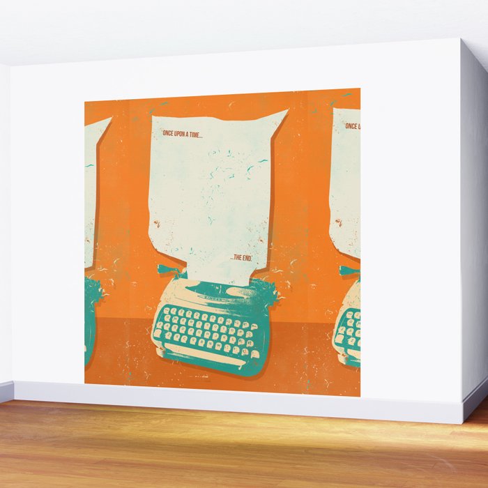 VINTAGE TYPEWRITER Wall Mural Gallery Image 2